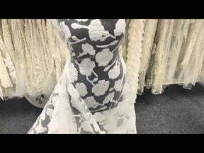 Jacquard ivoire fil coupé - Ensoleillé