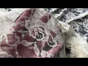 Dentelle extensible ivoire Raschel – Matina