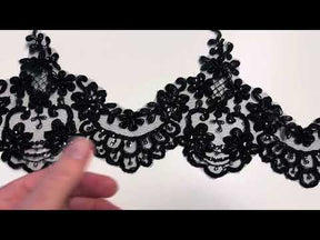 Bordure en dentelle noire - Alexandra.