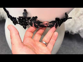 Black Guipure Lace Trim - T552