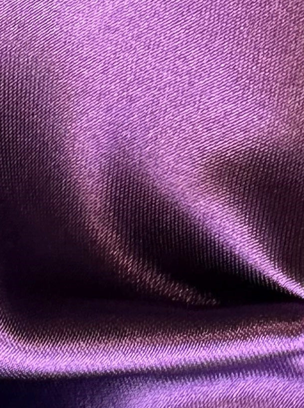 Deep Purple Polyester Satin - Family