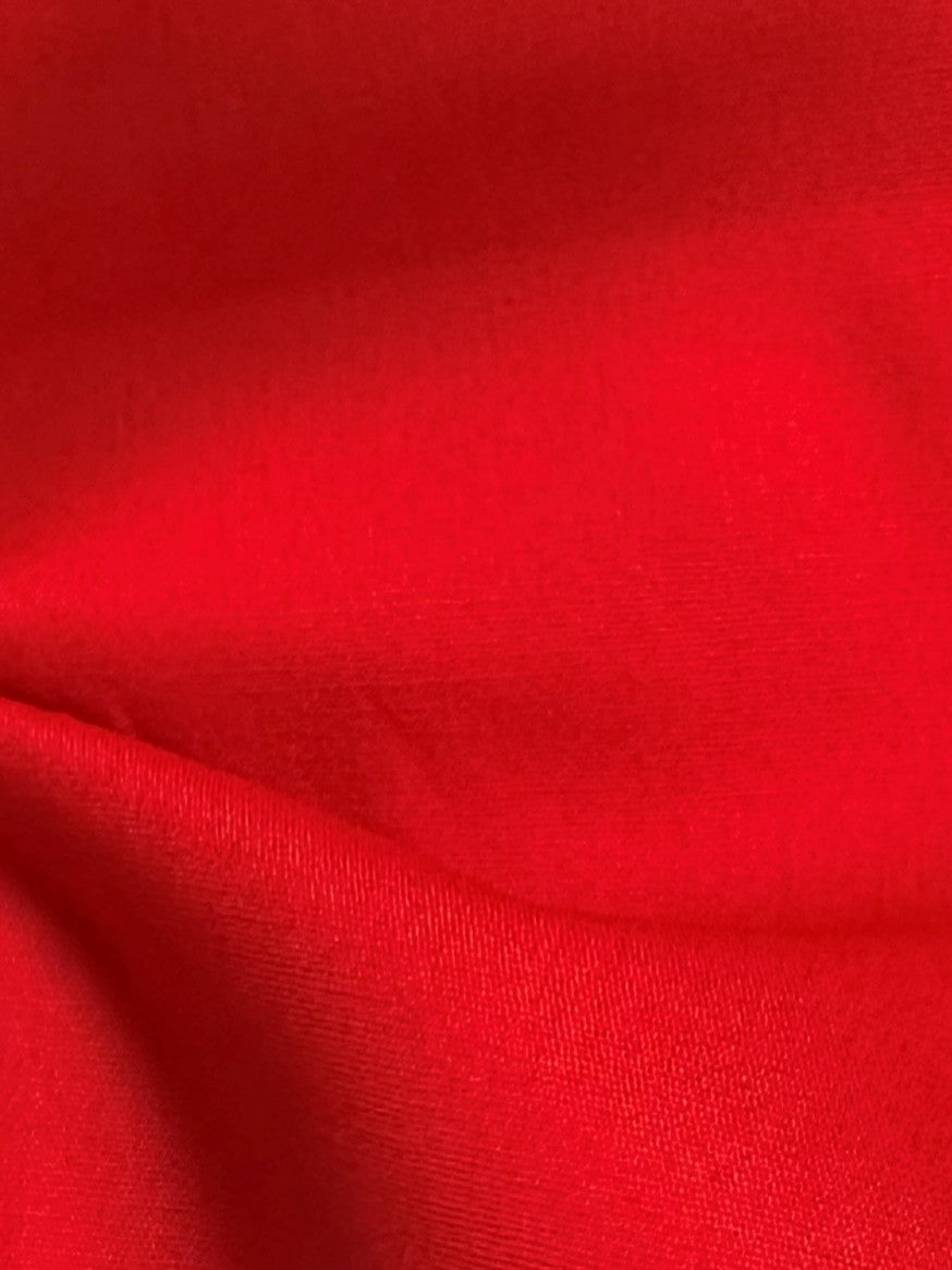 Red Cotton Poplin