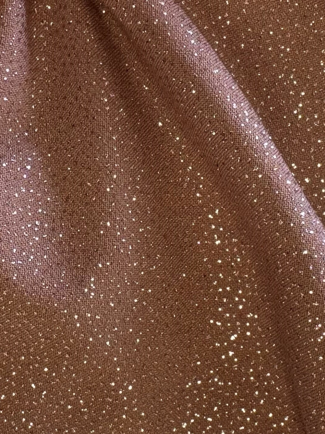 Tissu jersey pailleté or rose - Dazzle