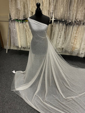 Tulle pailleté porcelaine - Brillant