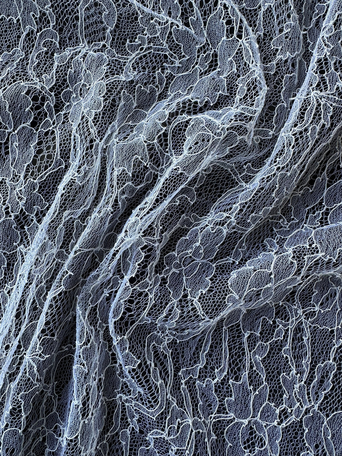 Dentelle de Chantilly blanche - Samantha