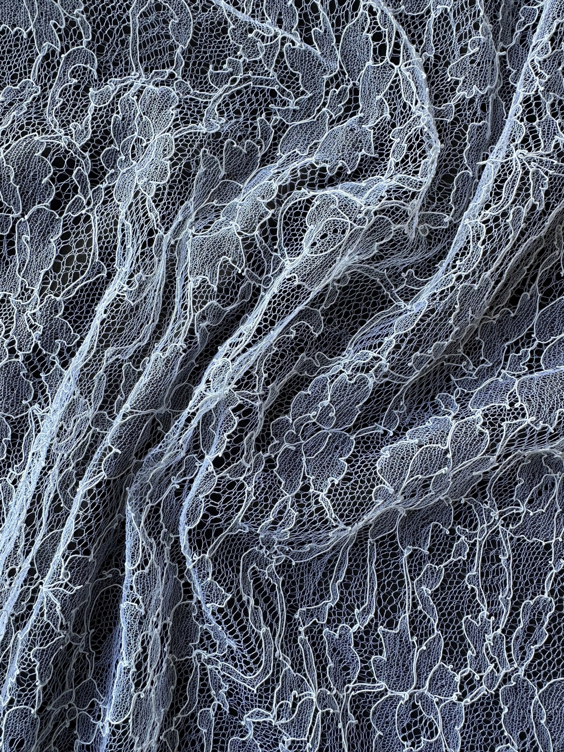 Dentelle de Chantilly blanche - Samantha