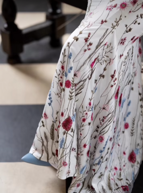 Dentelle brodée rose bonbon - Sassi