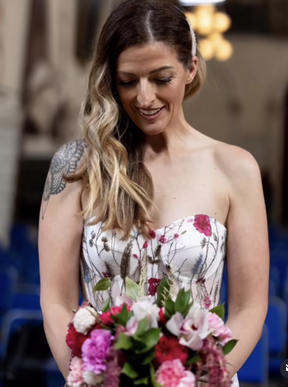 Dentelle brodée rose bonbon - Sassi