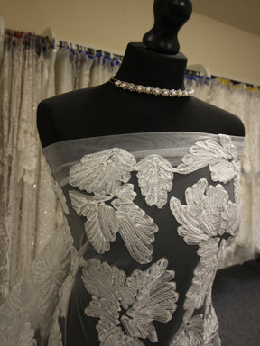 Ruban Argent Dentelle - Bonnie