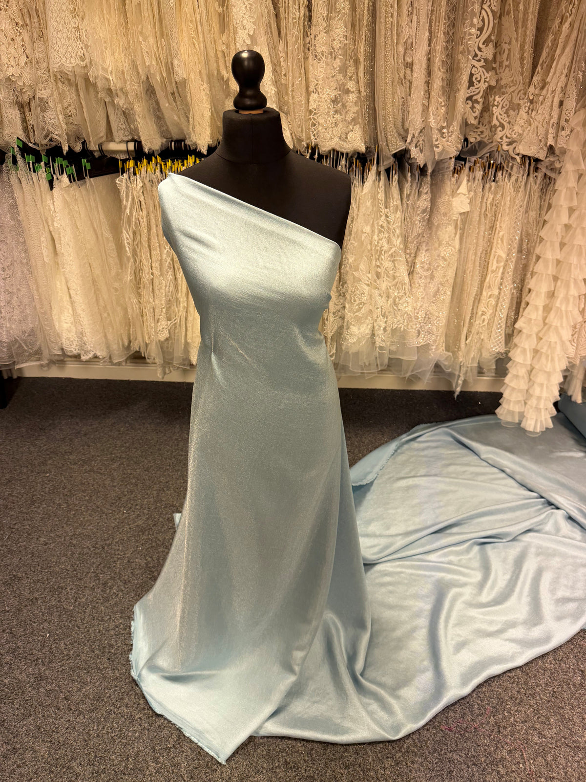 Sky Viscose Blend Fabric  - Ferrari