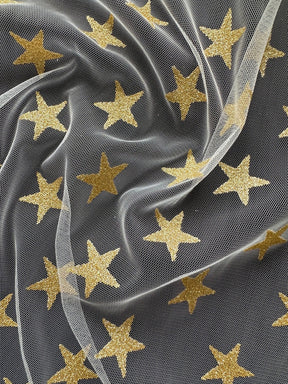 Tulle Étoile d'Or - Paillettes