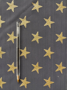 Tulle Étoile d'Or - Paillettes
