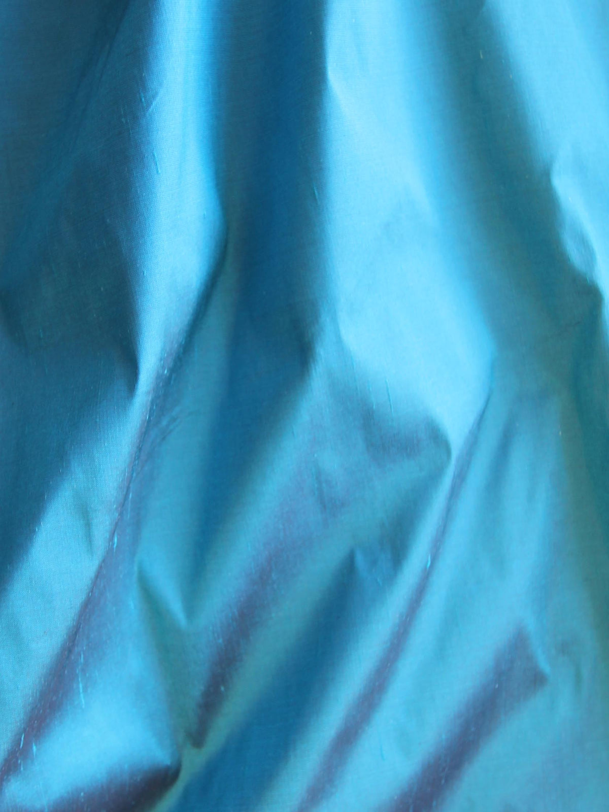 Dupion de soie bleu sarcelle - camée
