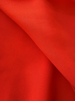 Mousseline de polyester rouge tomate - Bienveillance