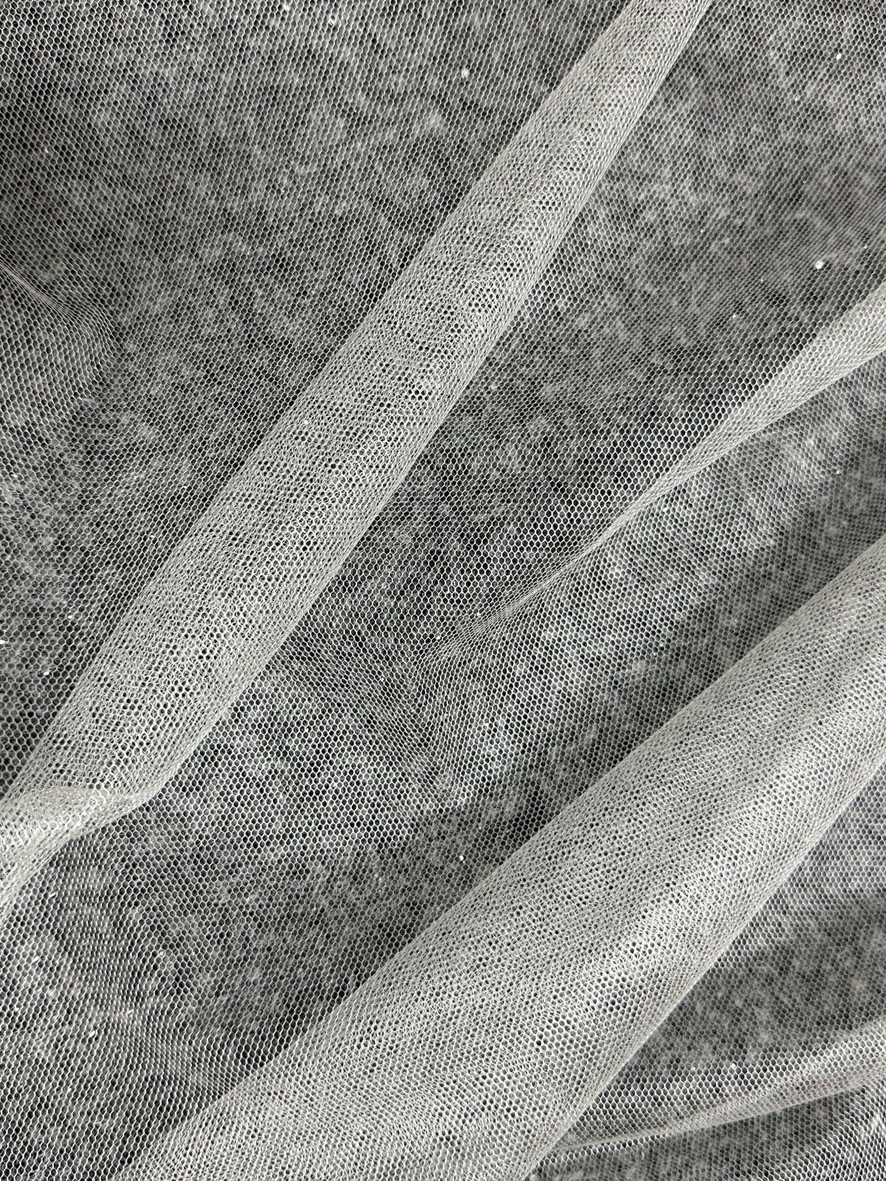 Tulle de soie ivoire - TU0067
