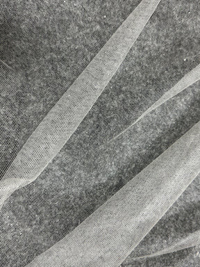 Tulle de soie ivoire - TU0067