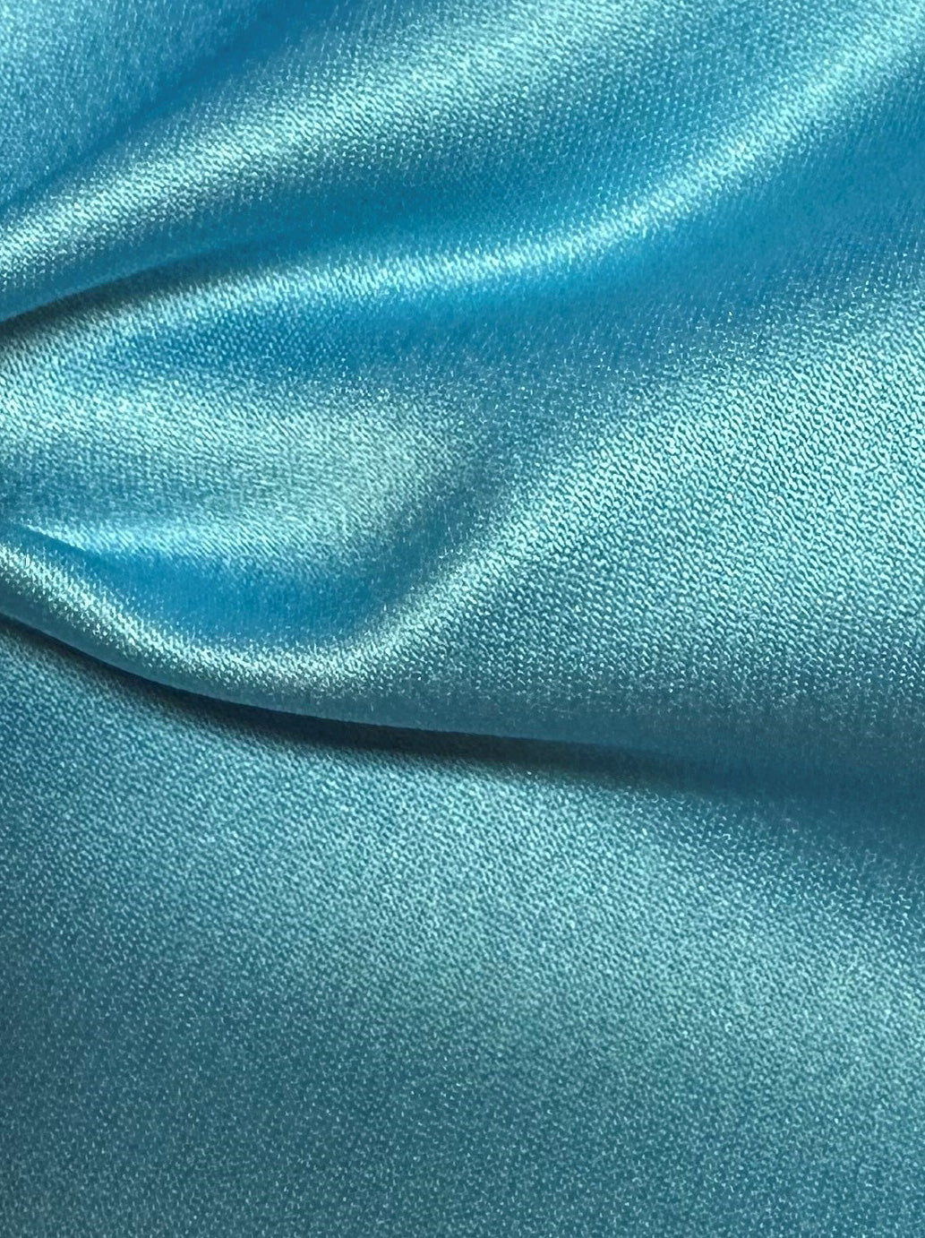 Satin de polyester turquoise - Canada