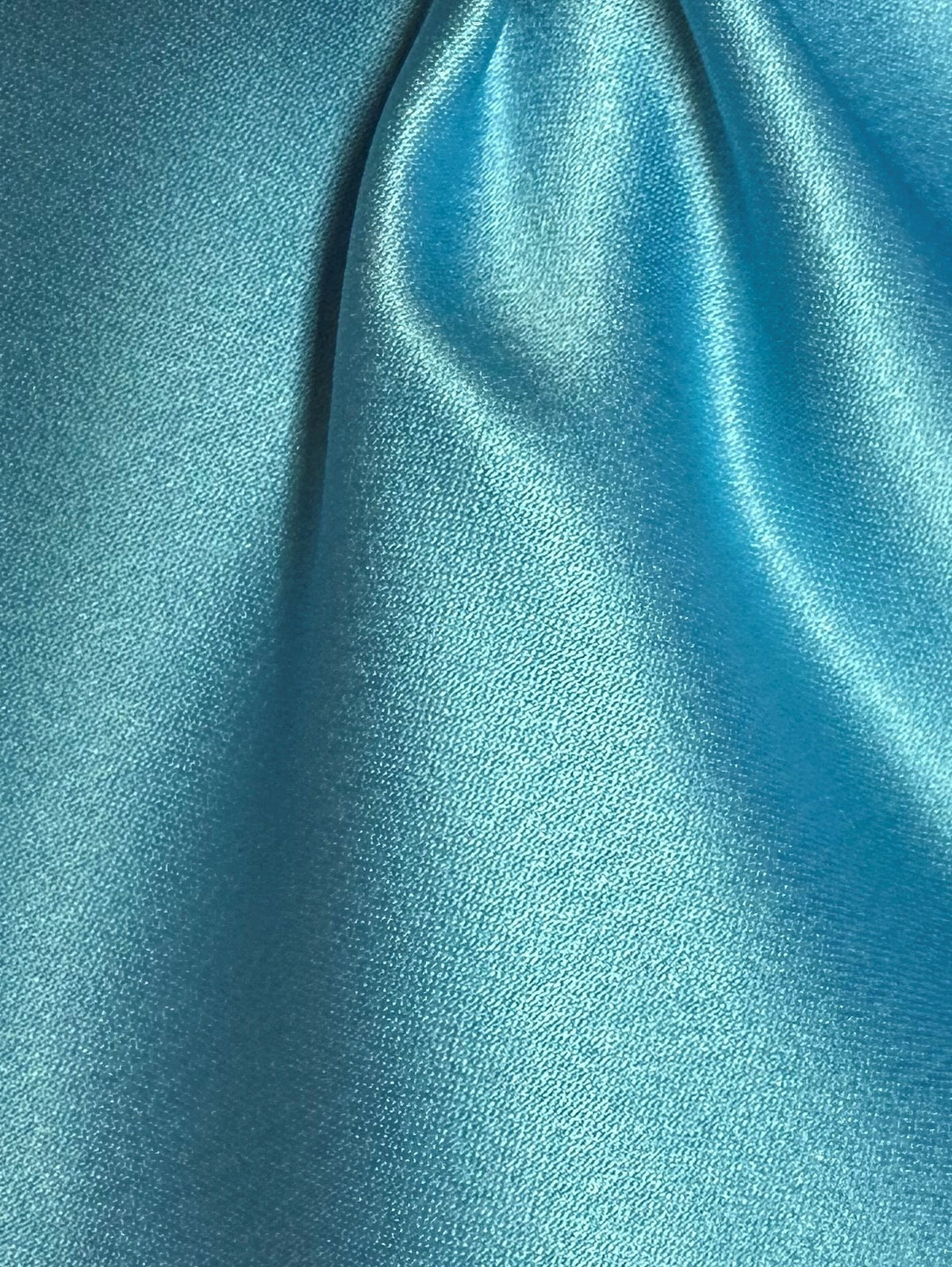 Satin de polyester turquoise - Canada