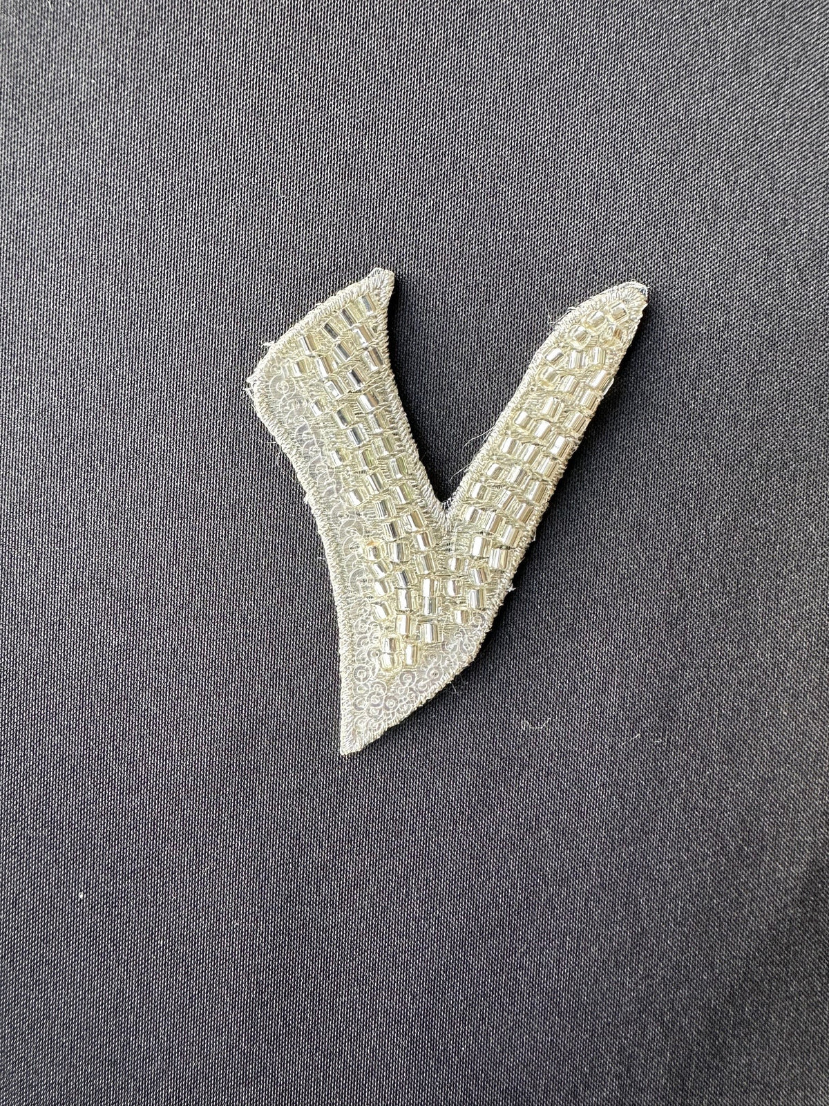Beaded Letter V