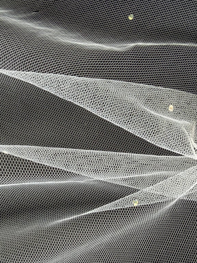 Tulle blanc orné de strass - Crystal Victoria (CF)