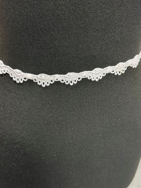 Bordure en dentelle guipure blanche - T359