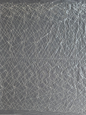 Tulle brodé de sequins ivoire - EB3022