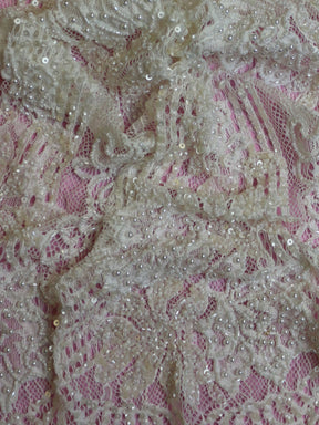 Dentelle Perlée Ivoire - Agatha