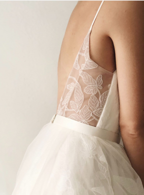Dentelle Brodée Ivoire - Alhambra