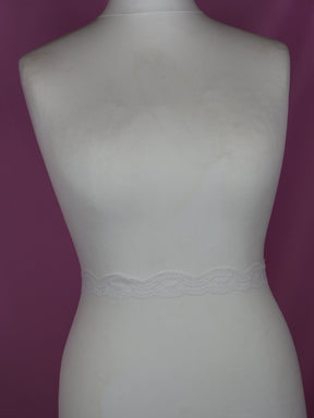 Bordure en Dentelle Blanche - Almond