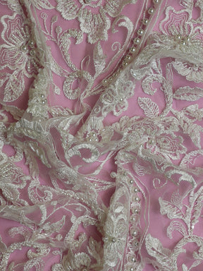Dentelle Perlée Ivoire - Amara