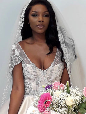Dentelle Perlée Ivoire - Arabella