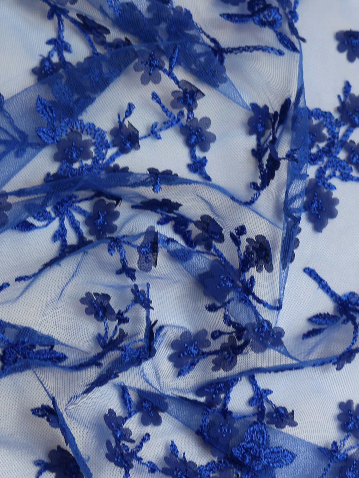 Dentelle Broderie Bleu Royal - Austen