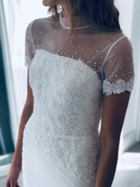Dentelle Perlée Ivoire - Lucille