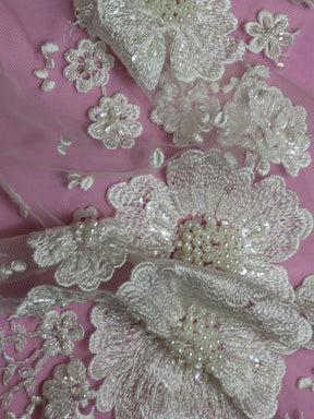 Dentelle Perlée Ivoire - Bennedetta