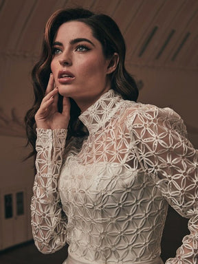 Dentelle Brodée Ivoire - Côme
