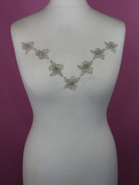 Applique en fleur cristalisée - Deidre