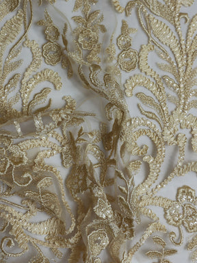 Dentelle Brodée Champagne - Dinah