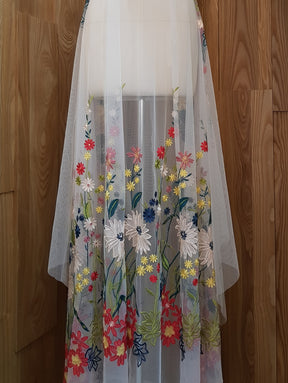 Dentelle brodée multicolore - Juanita