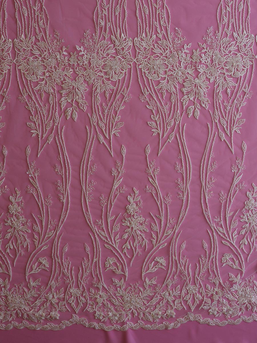 Dentelle perlée ivoire - Drusilla