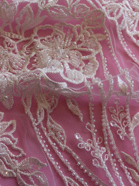 Dentelle perlée ivoire - Drusilla