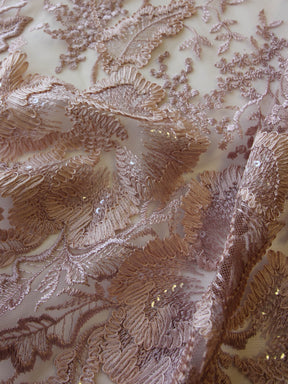 Dentelle brodée rose pâle - Bexley