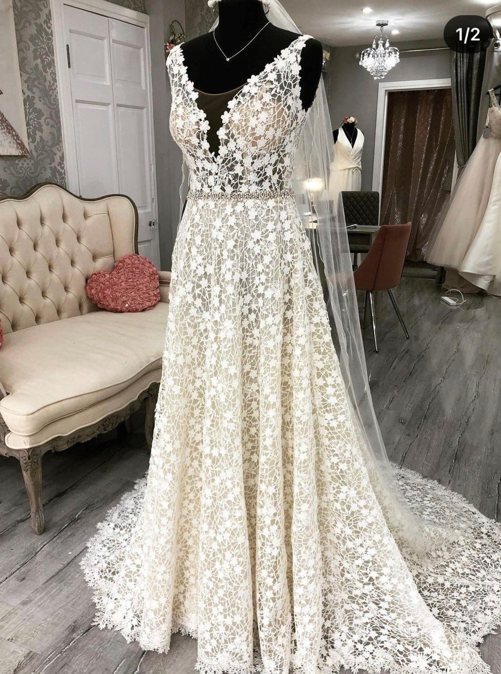 Dentelle Guipure Ivoire - Ebba