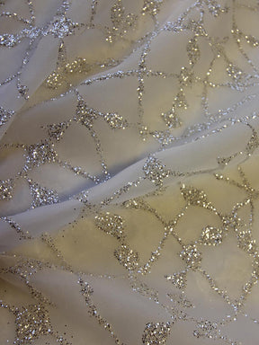 Organza pailleté ivoire - Ecstasy