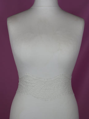 Bordure en dentelle ivoire chantilly - Felicity