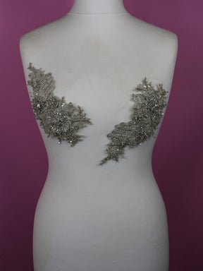 Applique en cristal brodée - Freesia