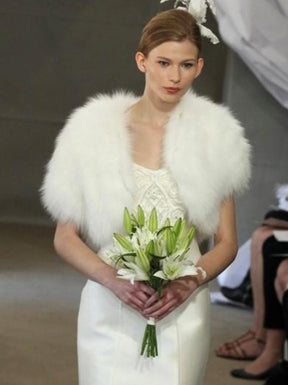 Fausse fourrure en Ivoire  - Ermine