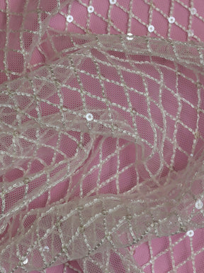 Tulle ivoire avec sequins - Glint
