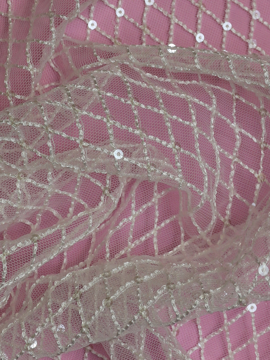 Tulle ivoire avec sequins - Glint