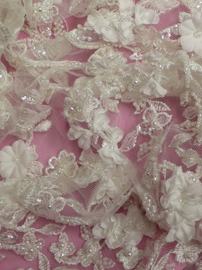 Dentelle Plume Ivoire - Guadeloupe