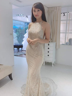 Dentelle perlée ivoire - Maxi